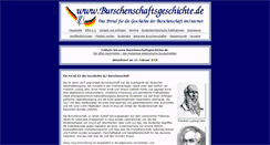 Desktop Screenshot of burschenschaftsgeschichte.de